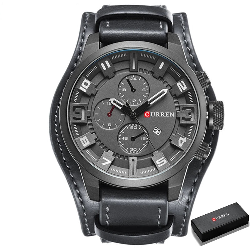 Curren-Relógio Quartzo Impermeável Masculino, Relógio de Pulso Empresarial, Fashion Luxo, Casual Date, Top Brand Watches, Hodinky