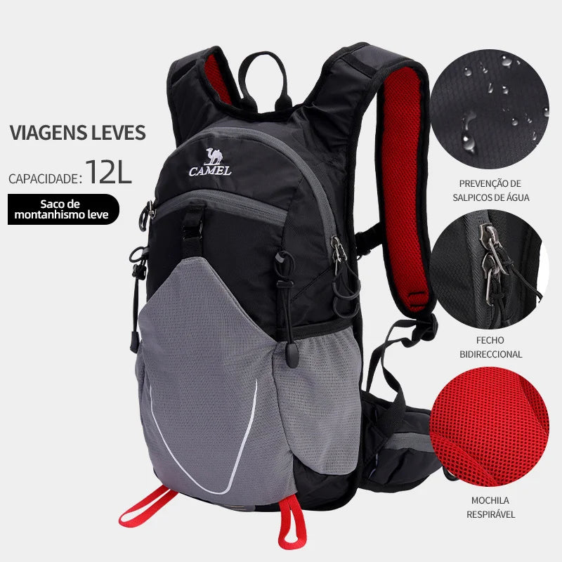 Mochila GoldenCamel - Impermeável para Caminhadas e Viagens, Unissex