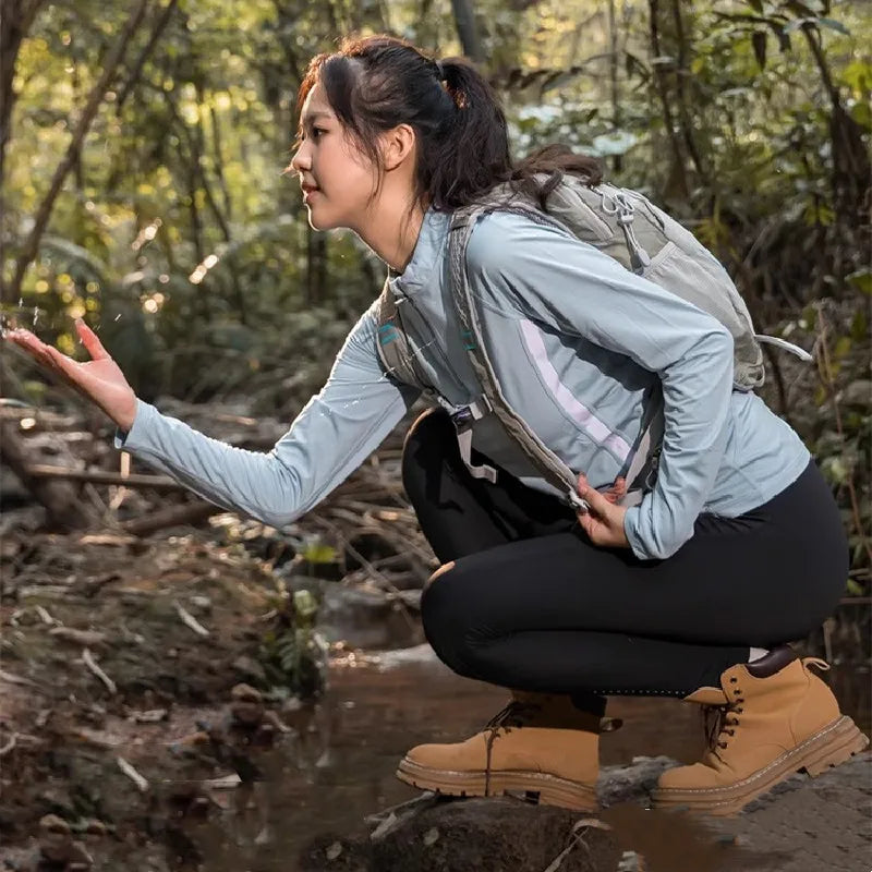 Mochila GoldenCamel - Impermeável para Caminhadas e Viagens, Unissex