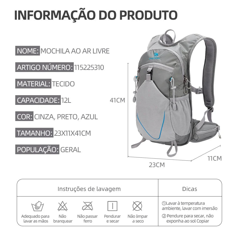 Mochila Golden Oak - Impermeável para Montanhismo e Aventura ao Ar Livre